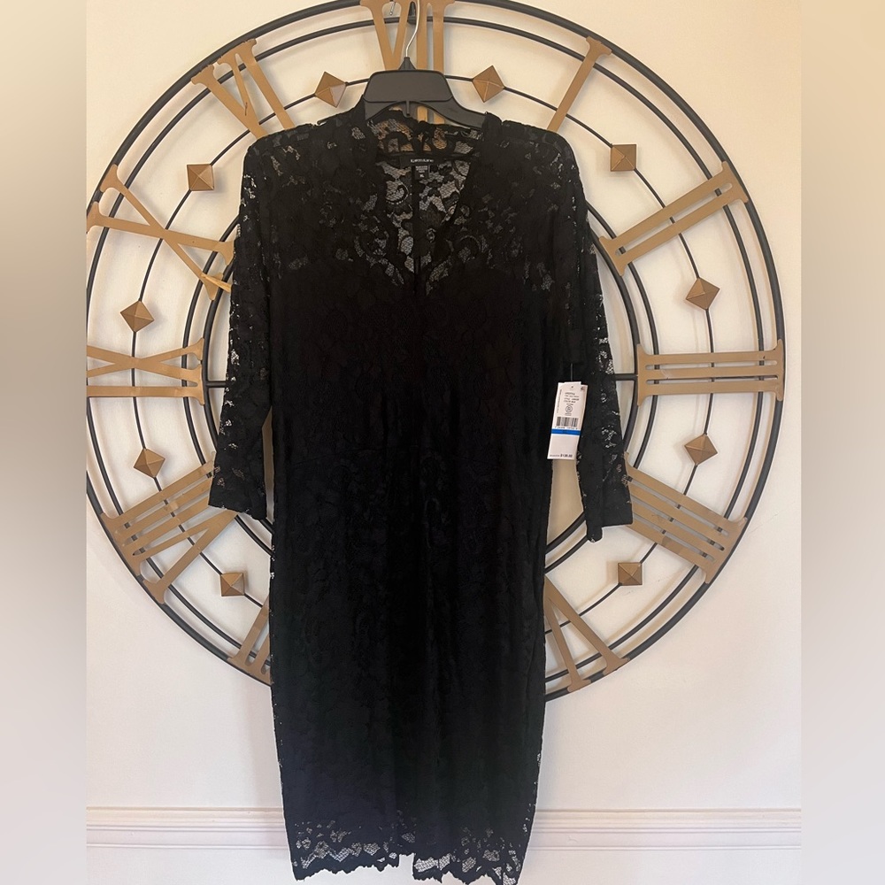Karen Kane black lace dress XL NWT
